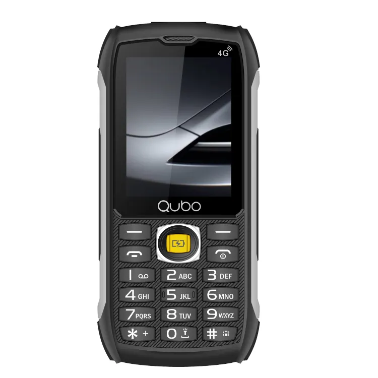 โทรศัพท์บาร์ขนาด 2.8 นิ้วโทรศัพท์ปุ่มกด 4G LTE ที่ทนทานกันน้ำพร้อมปุ่ม SOS