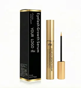 Wholesale 1-8ml Eyelash Serum 100% Organic Private Label Natural Vegetarian Lengthening Moisturizer Eyelash Growth
