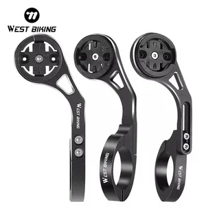 WEST BIKING Professional Bicycle Computer Bracket Multi-Function Steel Accessories Aluminum Alloy Adjustable Bicycle Computer