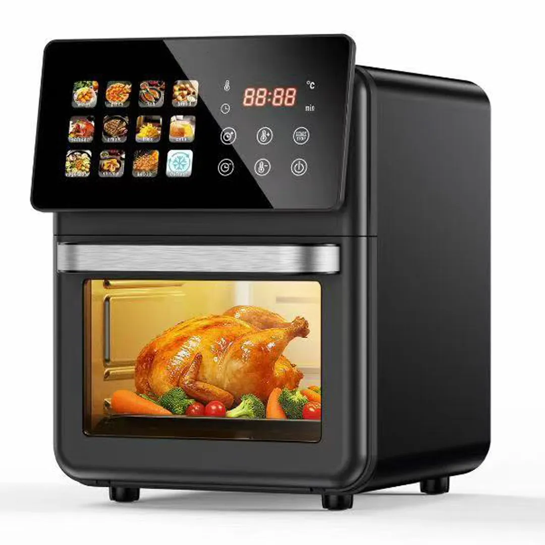 ใหม่คุณภาพสูงมัลติฟังก์ชั่อาหาร 10L น้ำมันฟรี Digital Air Fryer หน้าจอสัมผัสสแตนเลสสมาร์ท Air Fryer เตาอบ