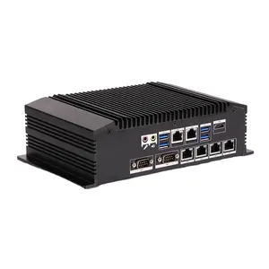 ODM OEM Popular DDR4 SO-DIMM Industrial Desktop 6 Gigabit Ethernet Ports Fanless Embedded Design Industrial Computer Accessories