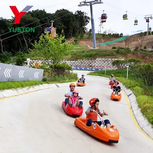 Amusement Rides Manufacturers Outdoor Sport Mountain Terrain Unpowered Mountain Pass Scooter Skyline Luge Cart