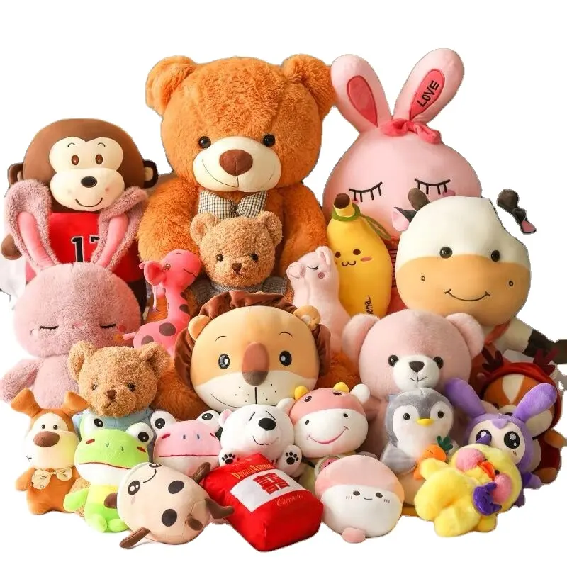 ราคาต่ำสุดขายส่ง 8 นิ้วของเล่นตุ๊กตาสำหรับ Claw เครื่องหยอดเหรียญน่ารักผสมสุ่มรูปแบบตุ๊กตาสัตว์สำหรับเด็กกิจกรรมของขวัญ