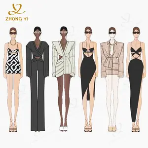 Garment Design High Quality Vendors Factory Manufacturers Custom Clothing Vendors For Boutiques Clothes Casual Women Dress Party