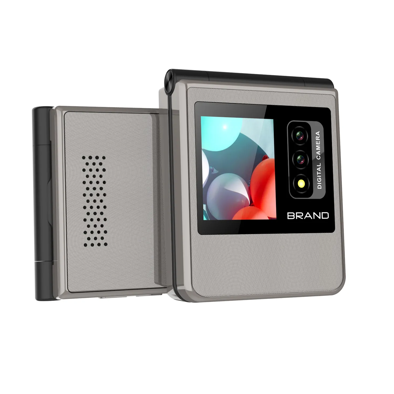 โทรศัพท์มือถือ Mini Flip 4G Dual Sim Speed ​​Dial 2.4 นิ้วโทรศัพท์มือถือพับขนาดเล็กพร้อมกล้อง ราคาถูก