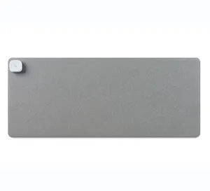 Wholesale Customized Cartoon Solid Color Heated Rubber Mouse Pad Large Computer Office Warming Desktop Wireless Charging Stock