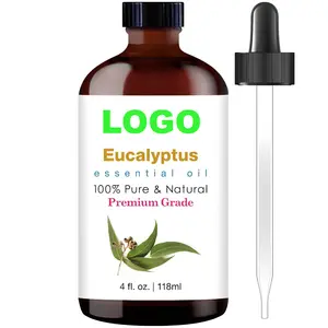 Private Label Eucalyptus Essential Oil Organic Health-Nourishing Relaxation Moisturizer Soothing Oil for Body with Coconut Root