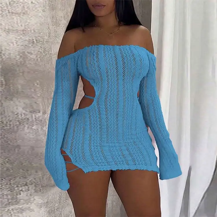 เดรสสไตล์หวานๆ แต่งระบาย ช่วงเอวไม่มีสายเดี่ยว ซักได้