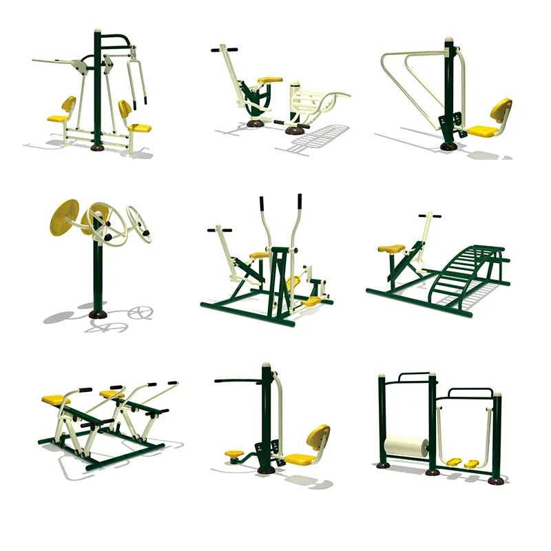 Outdoor Children's Fitness Gym, Sports Park, Adult Steel Outdoor Fitness Playground Equipment