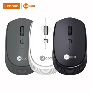 Lecoo WS202 High Quality Portable USB Wireless Mouse 1200DPI 4D Mini Style LED Backlit for Lenovo Laptop Computer Accessories