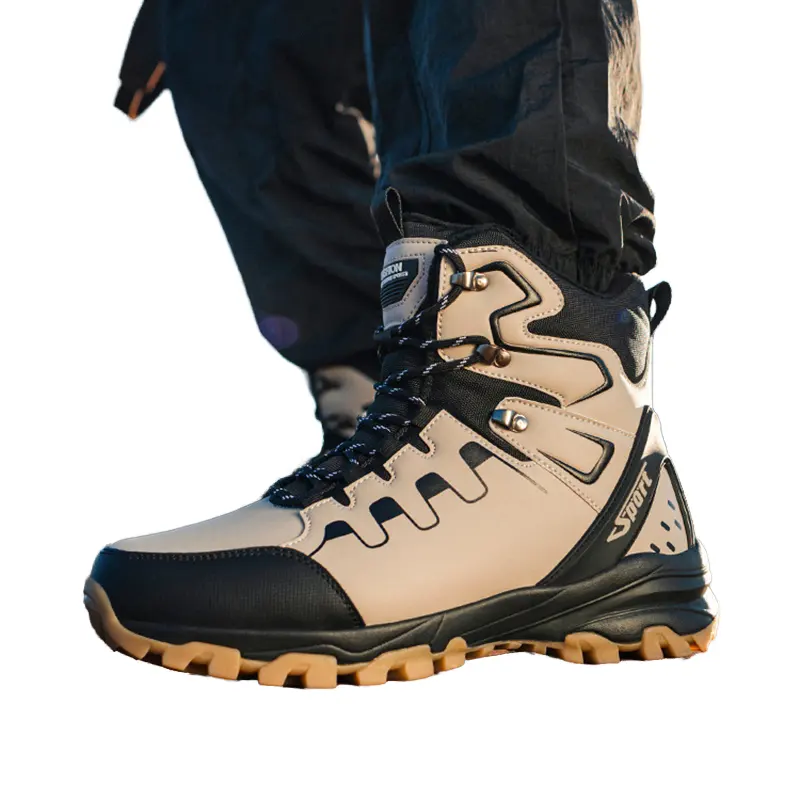 Fashionable Unisex Thermal Waterproof Thickened Winter Boots Shoes Outdoor Warm Anti Slip New Mountaineering Snow Boots