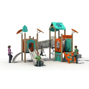High-quality PE Material Multi-functional Outdoor Playground Equipment, Play Facilities, Climbing and Slide Combination Theme