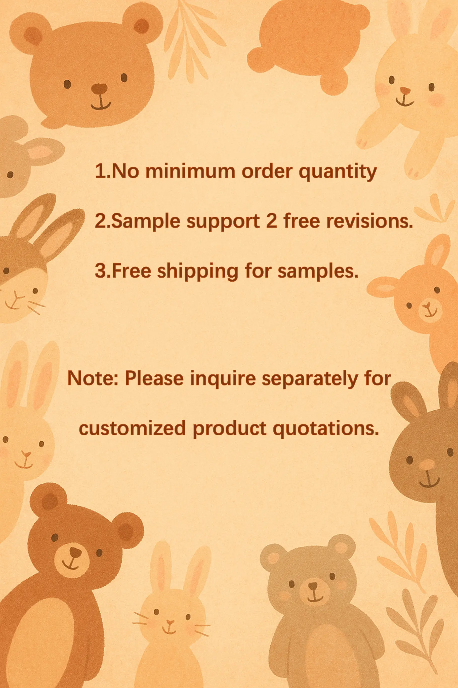 ผู้ผลิตของเล่นแบบกำหนดเอง OEM ส่งมอบของเล่นตุ๊กตาสัตว์นุ่มสำหรับการขายส่งขายปลีกและนิทรรศการ