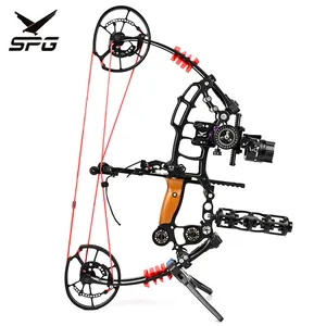 SPG Compound Bow and Arrow Set Archery Steel Ball Dual Purpose Adjustable Draw Weight 40-70lbs Outdoor Sport Hunting Equipment