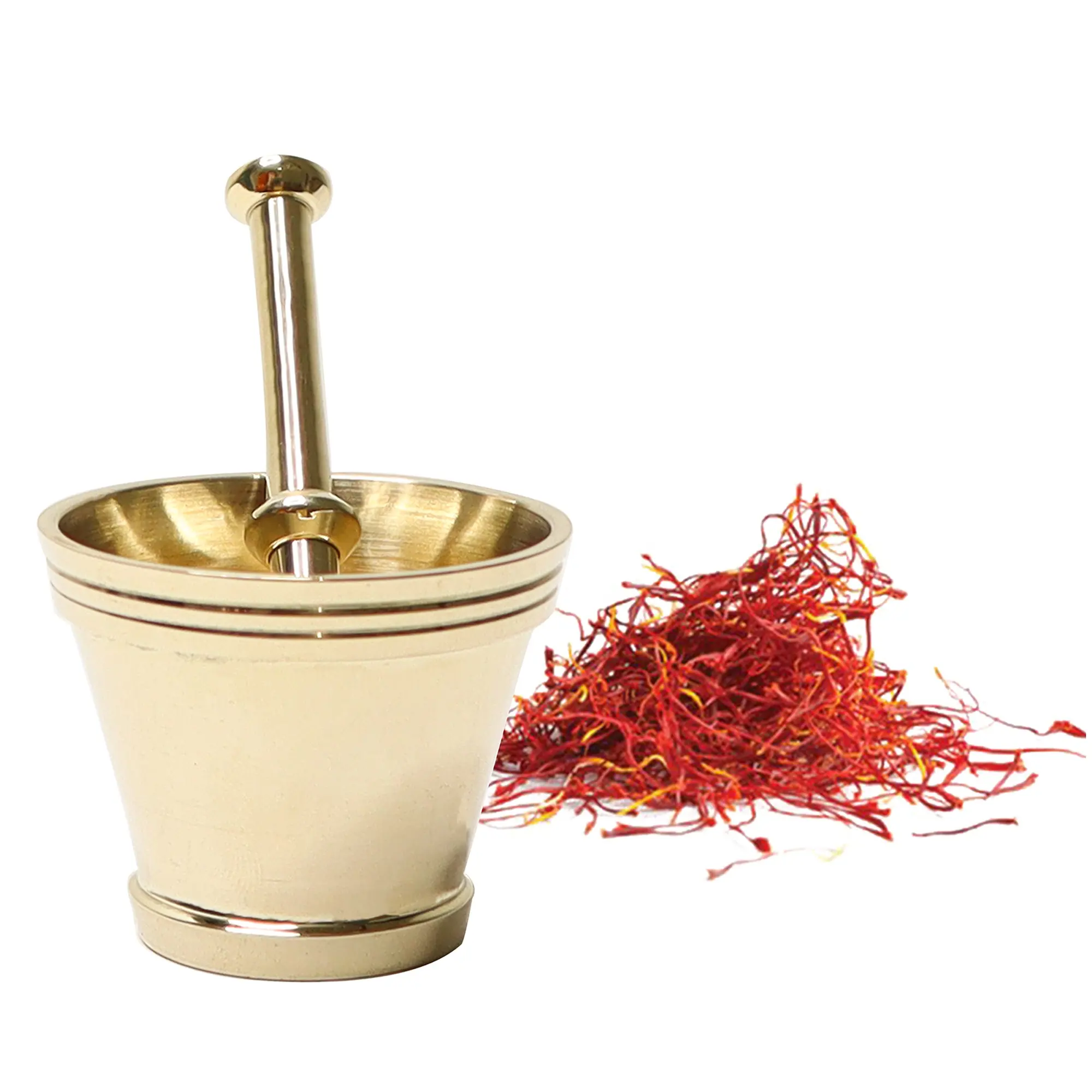 แบบดั้งเดิม Vintage อุปกรณ์ครัวตกแต่งบ้านทองเหลือง Mortar และ Pestle เป็นมิตรกับสิ่งแวดล้อมทองเหลืองสำหรับตกแต่งห้องครัว