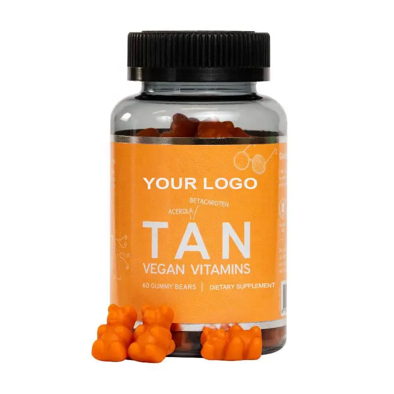 Skin Health Dietary Supplement Tan Enhancing Gummy Vitamins Minerals for Healthy Skin & Enhanced Tanning Gummy