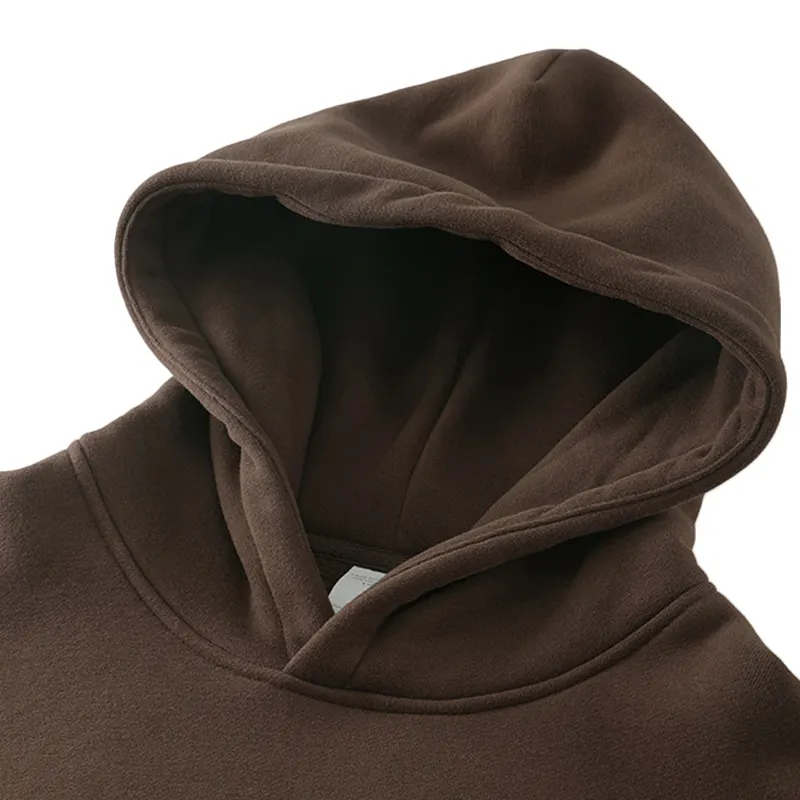 Wholesale 350g Cotton Unisex Plain Heavy Weight Hoodie Custom logo 3d Embossed Fleece Men's Hoodies