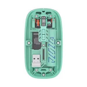 Computer Accessories Customized logo Souris Sans Fil Rechargeable Ergonomic Magic Maus Pc Mouse bluetooth Transparent Mouse