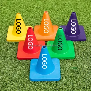 6 Pack Flexible 4in Training Cones Sports Equipment for Outdoor & Indoor Sport Mini Cone Set Playground Equipment