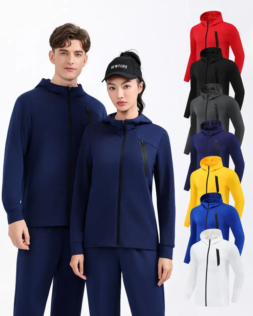 Outdoor Sports Jacket with Zipper Breathable Training Sports Jacket, Men's Running Exercise Jacket