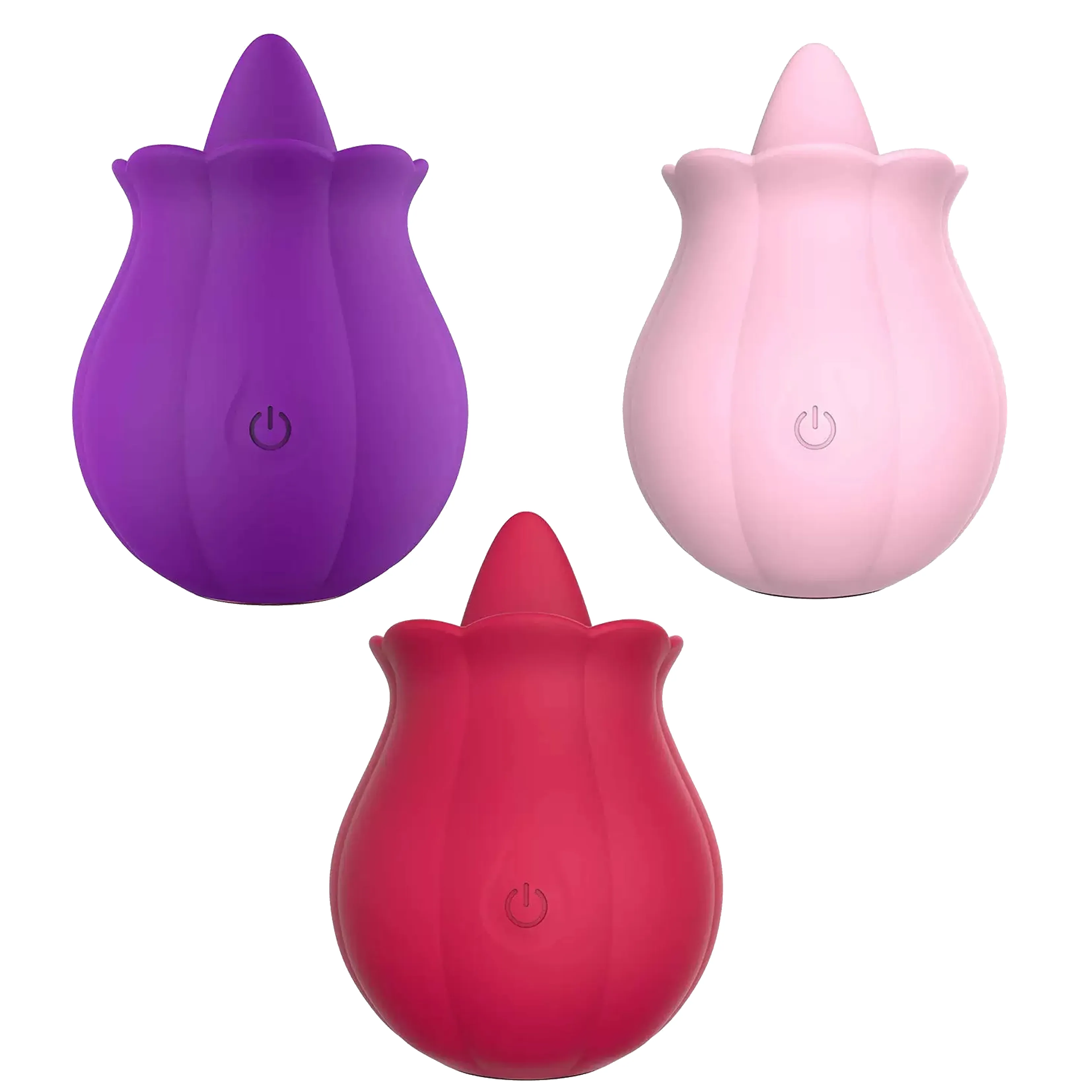 โรงงาน Rose ของเล่น Swing ลิ้นเลียเครื่องสั่นหญิงที่มีประสิทธิภาพ Oral Rose Vibrator