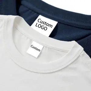 Customized Oversized Tee shirt Short Sleeve Thick Sturdy Cotton Tshirt Customized Logos Bulk Wholesale Men's Cotton T-Shirts