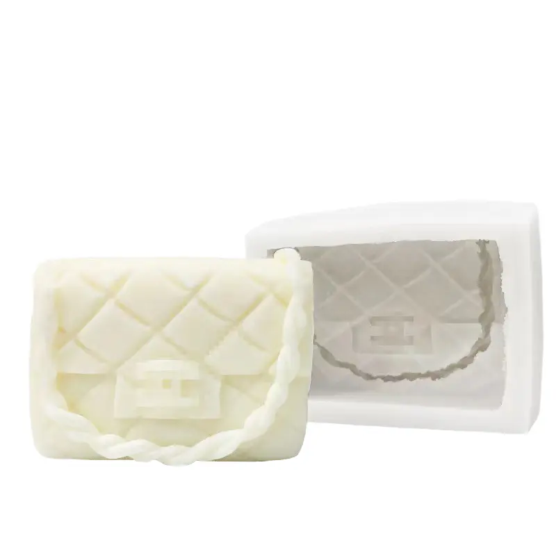 แม่พิมพ์ซิลิโคนรูปถุงสำหรับเทียนทำมือและเครื่องประดับพลาสเตอร์เครื่องมือเค้กสำหรับตกแต่งบ้าน