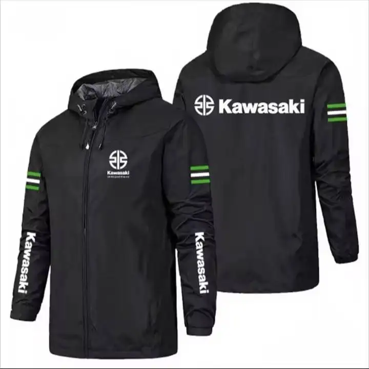 Men's Waterproof Spring Jackets Cow Skin Leather Casual Brand Hooded Coats with Zipper Closure Streetwear Style