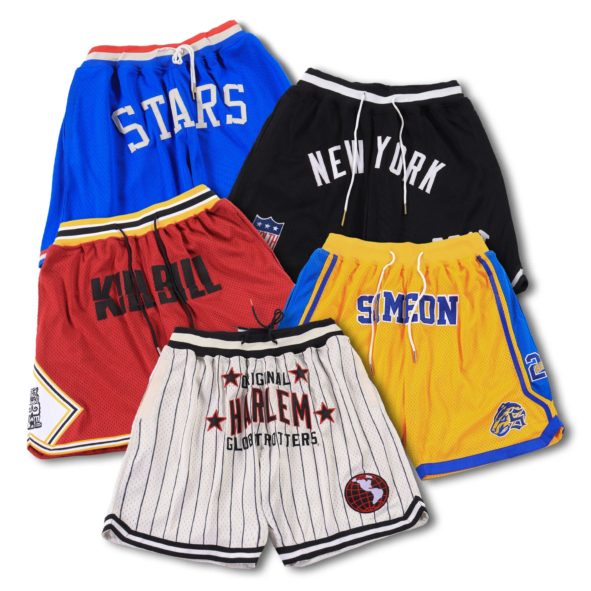 TF Custom Basketball Shorts Multiple Selection Design Embroidery Logo Mesh Basketball Shorts