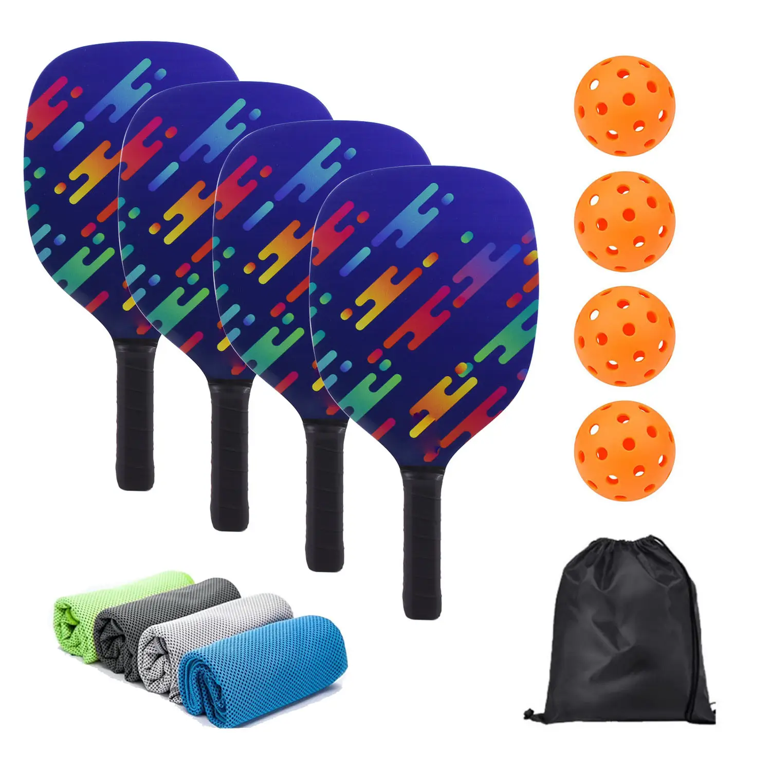 Affordable Basswood Pickleball Set Outdoor Beach Racket Eco-Friendly Low MOQ Wholesale
