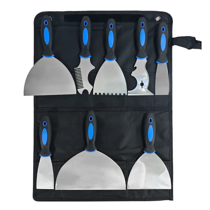 8pcs Stainless Steel Putty Scraper for Home Construction Decoration Wall Painting Tool Set